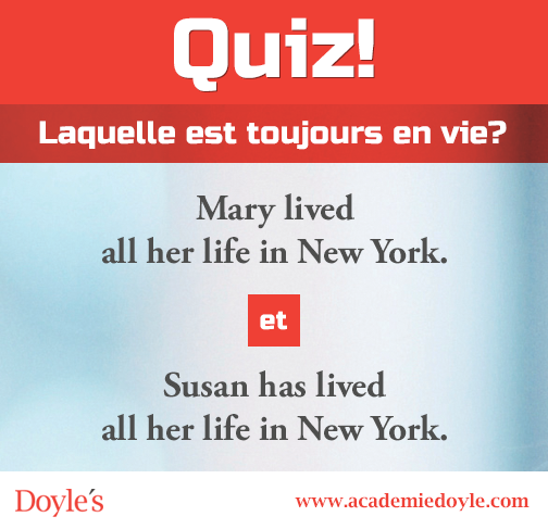 Quiz: Laquelle est toujours en vie?